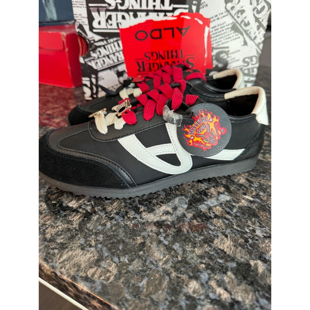 Aldo x Stranger Things Hellfire Club Sneakers Black Red White Limited Editions 8